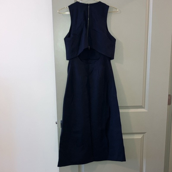 NWT Spanx Ponte Fitted Midi Dress Classic Navy Sz XS - Picture 6 of 9